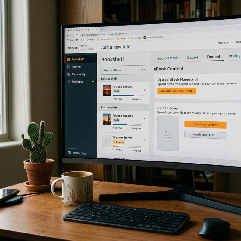 Uploading formatted manuscript to Kindle Direct Publishing
