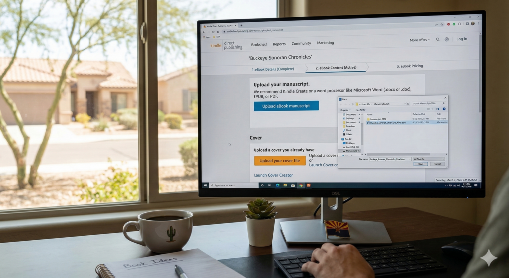 Uploading a formatted manuscript to Kindle Direct Publishing